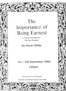 The Importance of being Earnest